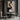Minimalist Abstract Hand-Painted Oil Painting in Black and Beige