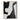 Minimalist Abstract Oil Painting in Black and White with Curved Textured Lines