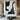 Minimalist Abstract Oil Painting in Black and White with Curved Textured Lines