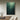 Minimalist Seagull Painting in Green Sky for Modern Wall Decor