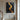 Minimalist Black and Gold Curved Line Painting with Textured Abstract Design
