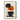Minimalist Abstract Botanical Art Still Essence in Orange and Black