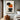 Minimalist Abstract Botanical Art Still Essence in Orange and Black