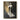 Minimalist Abstract Figurative Hand-Painted Oil Painting in Beige and Charcoal