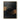 Minimalist Geometric Painting with Golden Lines on Black Textured Background