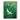 Minimalist Nature Bird Painting of White Egret in Green Reeds