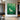 Minimalist Nature Bird Painting of White Egret in Green Reeds