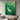 Minimalist Nature Bird Painting of White Egret in Green Reeds