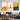 Minimalist Triptych Wall Art with Blue Figures and Orange Background
