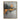 Abstract painting of a misty lake landscape with glowing golden reflections and foggy trees