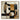 Modern abstract geometric artwork with stylized profile in warm earth tones