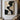 Modern Abstract Hand-Painted Oil Artwork in Beige and Black