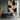 Modern Geometric Abstract Canvas Painting in Beige and Black with Intersecting Shapes