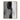 "Monochrome Contemplation" abstract oil painting of a silhouetted human figure in profile, rendered in expressive black, white, and grey textured brushstrokes, evoking a somber mood.
