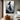 Monochrome Abstract Portrait of a Woman in Flowing Motion on Vertical Canvas