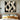 Black and white abstract oil painting with fluid minimalist curves on canvas