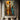Beneath the Patched Sun - Mosaic Figurative Wall Art with Sunset Palette