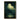 Moody Ocean Night Sky Oil Painting with Green Cloud and Calm Water