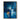 contemporary abstract oil painting with blue and gold block texture, modern minimalist wall art for home or office
