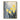 Original Textured Floral Oil Painting in Yellow and Grey
