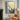 Original Textured Floral Oil Painting in Yellow and Grey