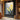 Original Textured Floral Oil Painting in Yellow and Grey