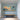 Panoramic Abstract Seascape Oil Painting with Sunset and Ocean Blue Colors