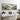 Panoramic Impressionist Mountain Landscape Oil Painting in Blue and Green
