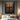 Original geometric abstract oil painting "Quadra Panels" depicting four textured brown rectangular panels against a dark background, creating a modern, structured look.
