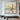 Minimalist abstract oil painting with yellow splashes and black lines