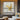 Minimalist abstract oil painting with yellow splashes and black lines