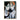 Abstract hand-painted portrait of two women with closed eyes in muted tones, symmetrical and geometric style