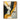 abstract oil painting with golden flowing path and black grey contrast, vertical canvas art with sculptural minimalist style for modern interior wall decor