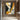 abstract oil painting with golden flowing path and black grey contrast, vertical canvas art with sculptural minimalist style for modern interior wall decor