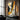 abstract oil painting with golden flowing path and black grey contrast, vertical canvas art with sculptural minimalist style for modern interior wall decor