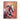 Abstract Oil Painting of Running White Horse in Fiery Pink Orange and Red Tones