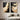 Set of 2 Abstract Gold and Black Fluid Texture Paintings with Flame Shapes