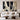 Set of 2 Abstract Oil Paintings in Navy Beige and Cream