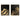 Set of 2 Black and Gold Abstract Wave Paintings on Canvas