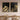 Set of 2 Black and Gold Abstract Wave Paintings on Canvas