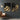Set of 2 Black and Gold Abstract Wave Paintings on Canvas
