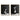 Set of 2 Black and White Minimalist Abstract Sculpture Paintings on Dark Background