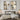 Set of 2 Neutral Abstract Oil Paintings in Beige Gold and Black