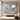Set of 2 White and Gold Floral Textured Canvas Paintings on Grey Background