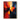 "Shadow & Spark" abstract oil painting featuring a dynamic interplay of deep blacks and greys with vibrant, textured accents of yellow, orange, and red.
