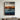 "Strata Hue" abstract artwork featuring horizontal textured bands transitioning in a color gradient from light grey through orange and rust to deep blue and black.
