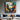 Handmade abstract African oil painting of two figures playing volleyball on beach