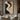 Textured Abstract Oil Painting in Black Beige and White