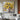 Still life oil painting of yellow sunflowers in a vase with heavy texture