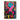 Hand-painted pop art graffiti-style canvas of cartoon toy figure with crossed eyes and pink X symbol, vibrant and rebellious wall artwork